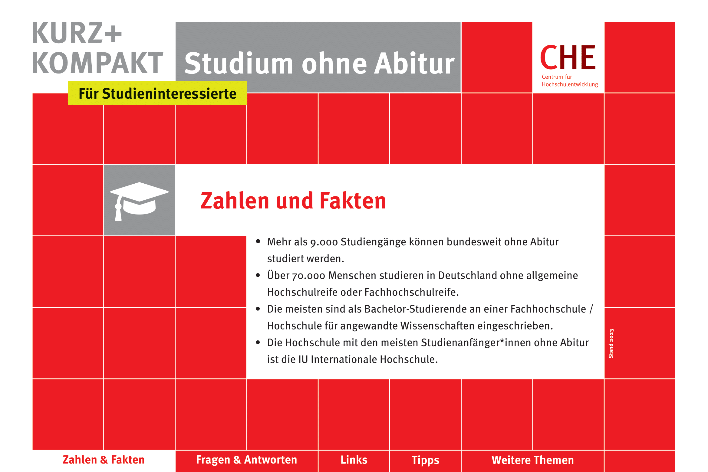 Studieren ohne Abitur kurz und kompakt Erste Seite